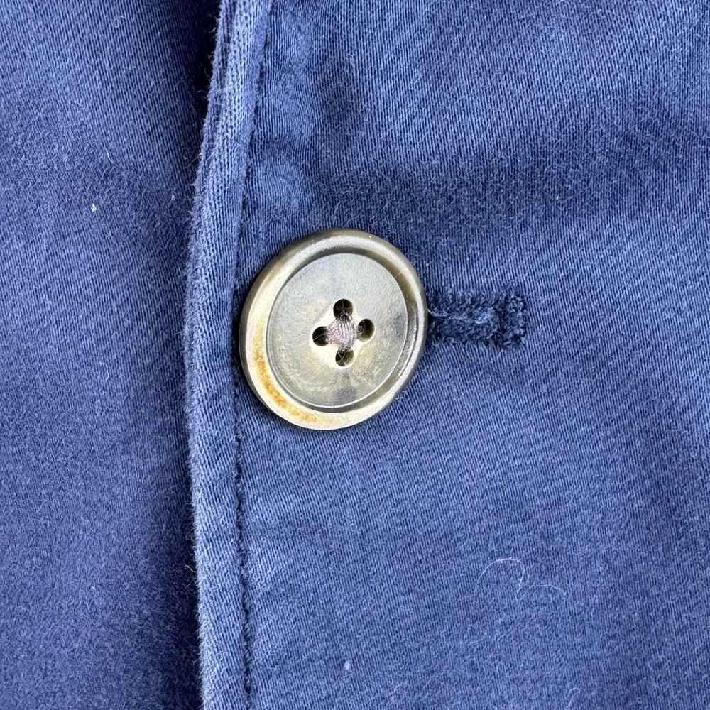 Tommy Bahama Cotton Sport Coat Mens XXL Blue Half Lined Blazer Travel Vacation